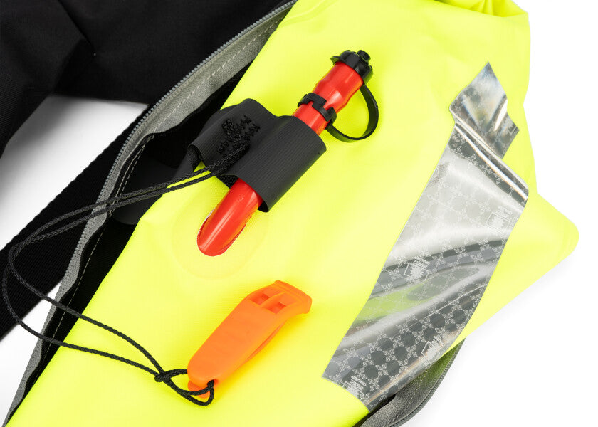 Sideprofil av Automatvest PILOT 165 svart polyester