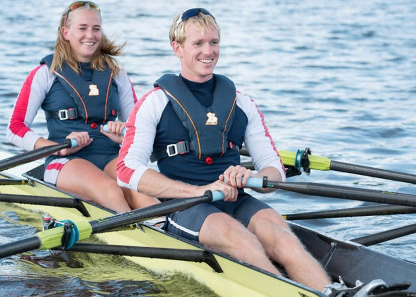 Nærbilde av tekstur på Automatvest SECUFIT 160N for padling og roing polyester