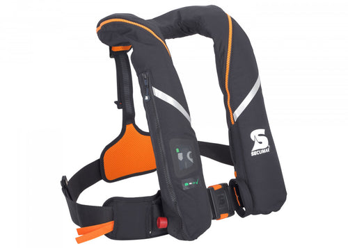 Automatvest SURVIVAL 275 280 N svart/orange polyester bakside