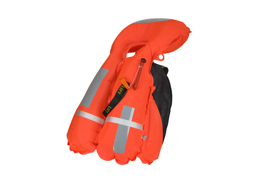 Signalfløyte på Automatvest SURVIVAL 275 280N mørkeblå/oransje m/sele - SECUMAR
