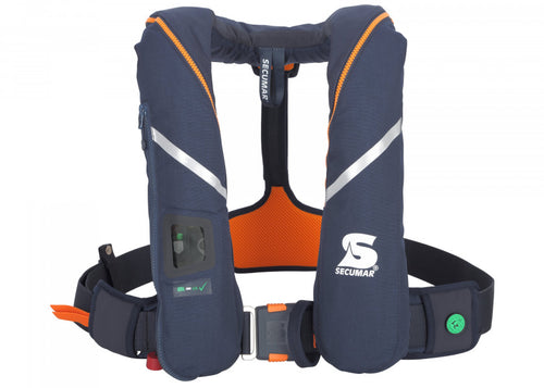 Automatvest SURVIVAL 275 DUO PROTECT 280 N blå/orange polyester forfra