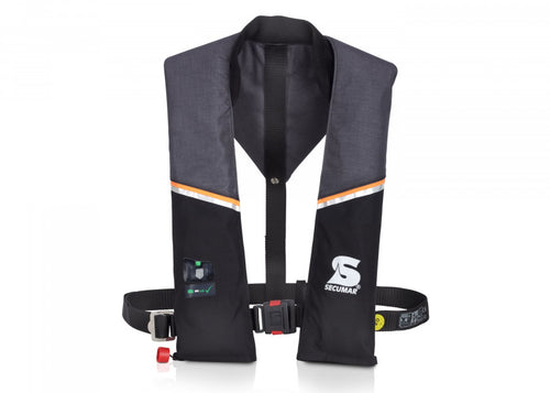 Automatvest ULTRA 170 165N grå/svart polyester forfra