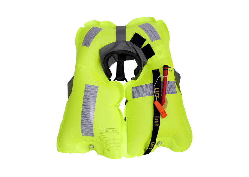 Detalj av Automatvest ULTRA 170 165N grå/svart polyester