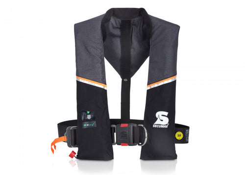 Automatvest ULTRA 170 HARNESS 165N grå/svart forfra