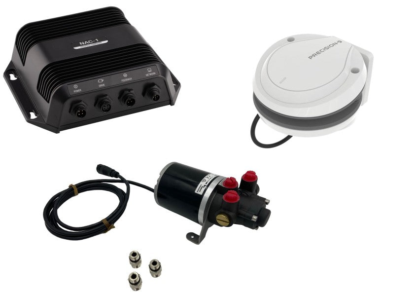 Autopilotpakke for påhengsmotor med PUMP-1 og Precision-9 kompass forfra