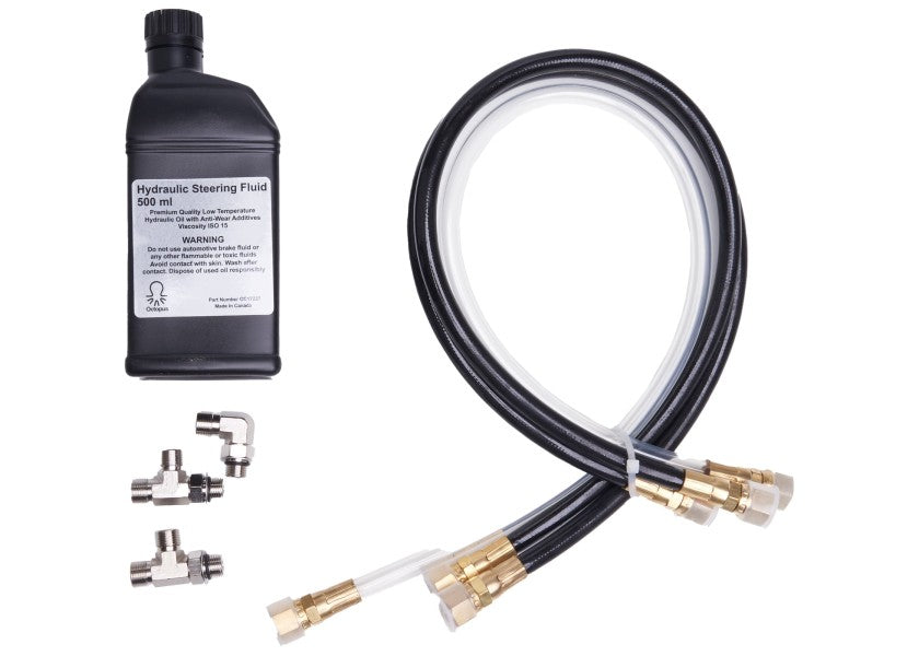 Montering av autopilotpakke for påhengsmotor med PUMP-1 og Point-1 GPS-antenne