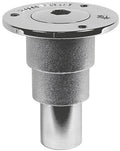 Avsugsstuss forkrommet messing ISO 228 38-50-60 mm forfra