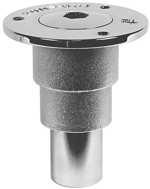 Avsugsstuss forkrommet messing ISO 228 38-50-60 mm forfra