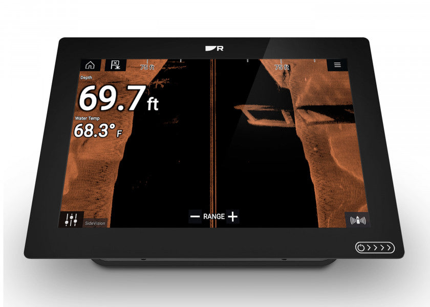 AXIOM+ 12 kartplotter med RealVision 3D og RV-100 svinger