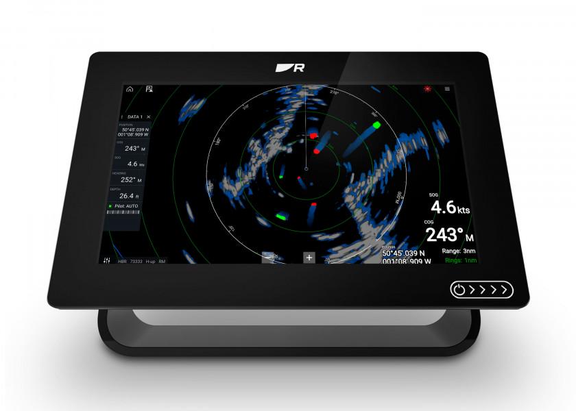 AXIOM+ 9 kartplotter 9" touchskjerm NMEA 2000 nærbilde av skjerm