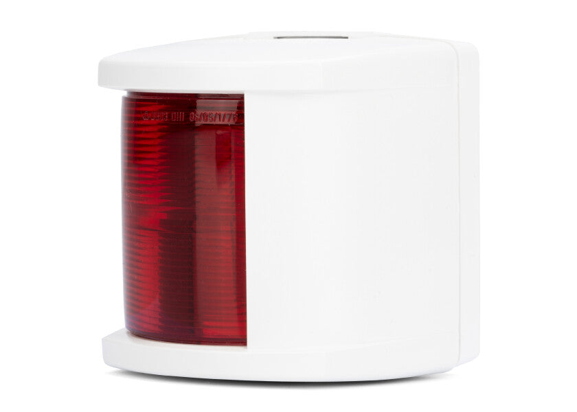 Babordlanterne serie 2984 halogen 12V BSH hvit - montert på båt