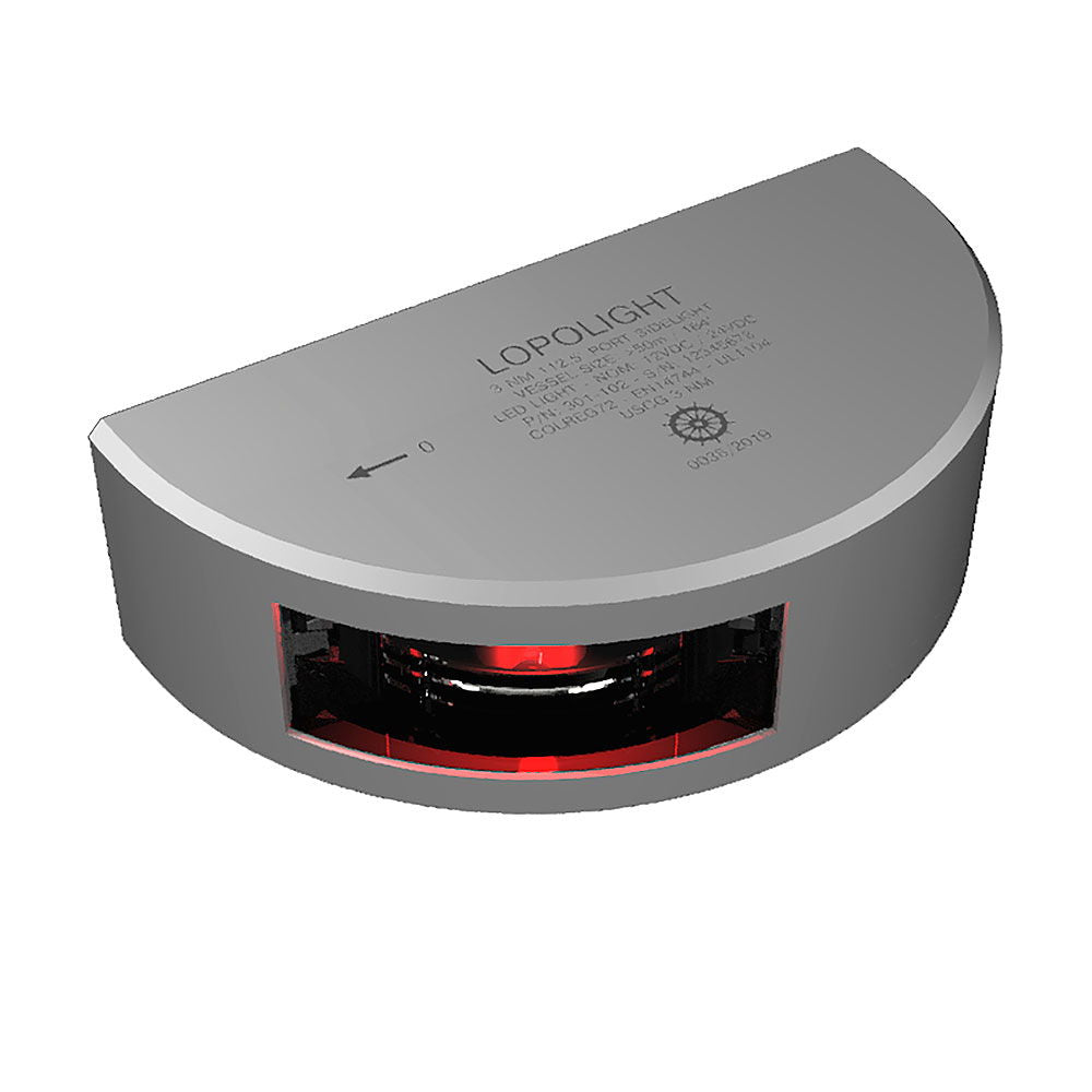Babordlanterne LED 2 nm aluminium 10–32 V kapslingsgrad 68 BSH forfra