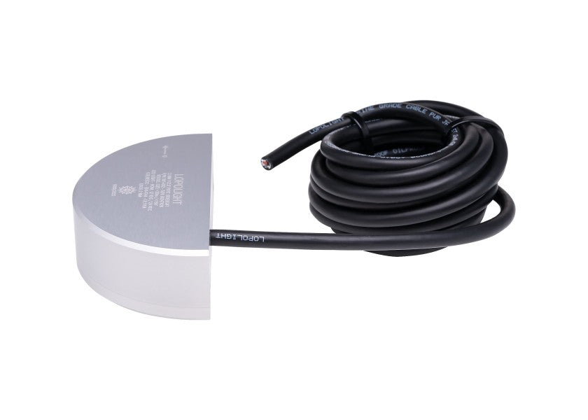 Babordlanterne LED aluminium 12/24V montert på båt Lopolight