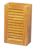 Baderomsskap uten speil teak 28 x 38 cm front