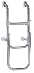 Badetrapp rustfritt stål 2 pluss 1 trinn 72 x 25 cm - Compass forfra