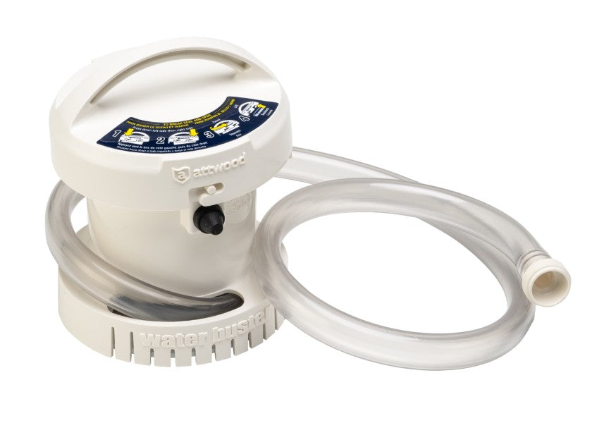 Detalj av Bærbar lensepumpe Waterbuster 12,6 l/min batteridrevet