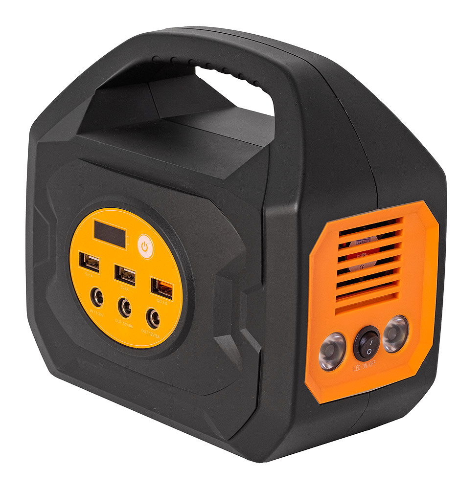 Bærbar powerstation 200 W 193 Wh litium-ion montert