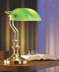 Bankers Lamp messing 27 x 25 x 36 cm forfra