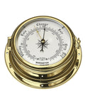 Barometer messing 120 mm med glass - Compass forfra