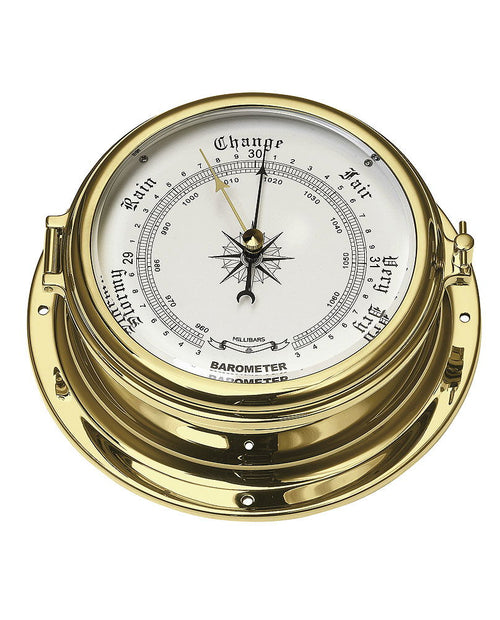 Barometer messing 120 mm med glass - Compass forfra