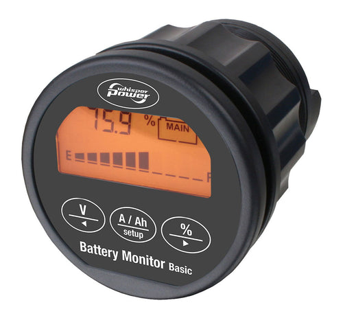 BASIC batterimonitor 0-35 V 52 mm innfelling fra Allpa for batterioversikt