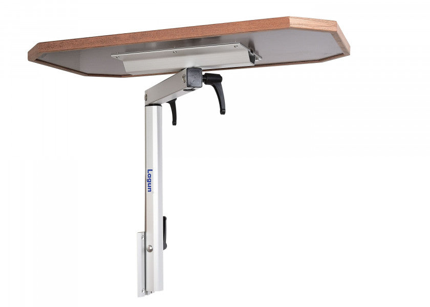 Båtbord RIMINI med understell teak hev/senk dreibart montert