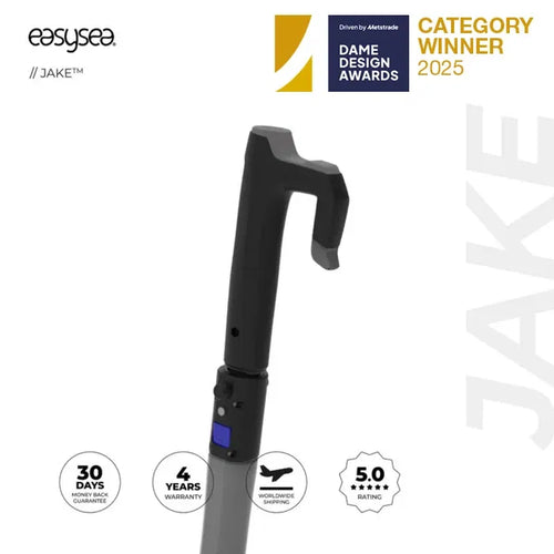 Båtshake Jake sett teleskopisk aluminium 107-193 cm forfra