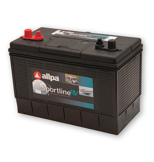 Batteri 12V 60Ah 242 x 175 x 175 mm 12,7 kg - Allpa SPORT forfra