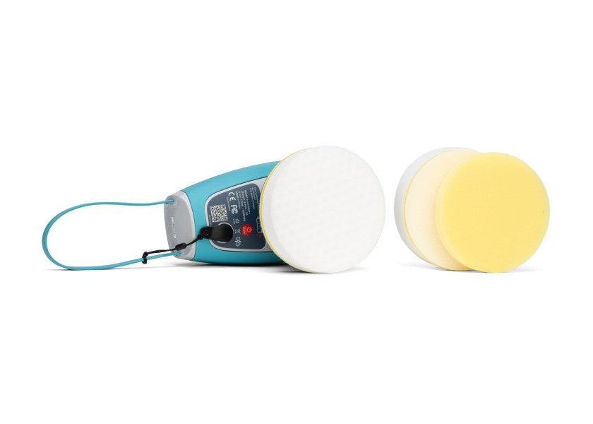 Batteridrevet rengjøringsmaskin E-Scrubber+ sett bakside