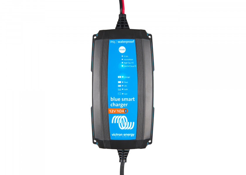 Batterilader BlueSmart IP65 12V 10A med Bluetooth - Victron bakside