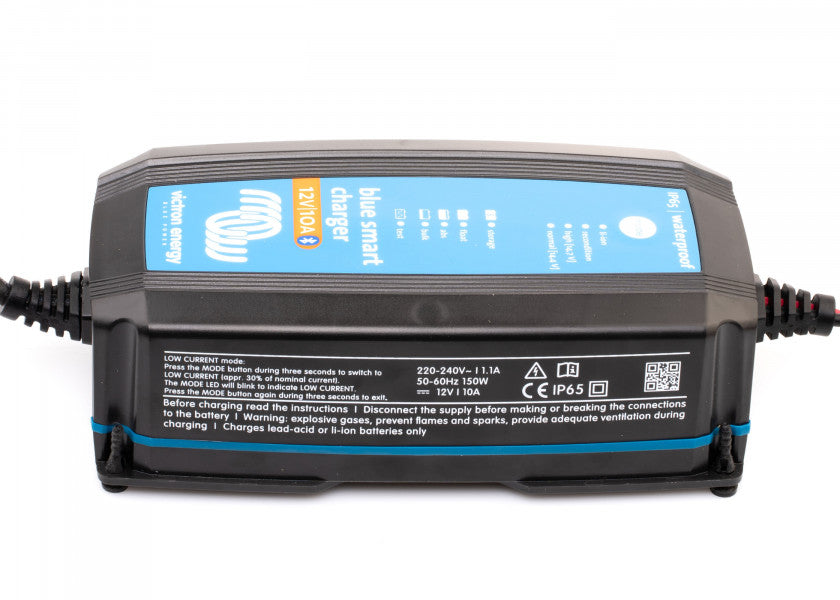 Batterilader BlueSmart IP65 12V 10A med Bluetooth - Victron i bruk