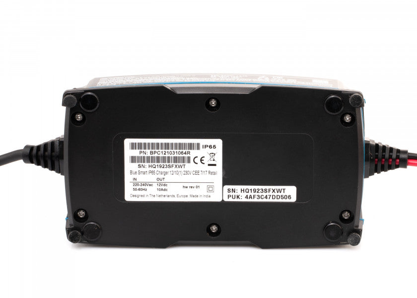 Visning av display på Batterilader BlueSmart IP65 12V 10A med Bluetooth - Victron