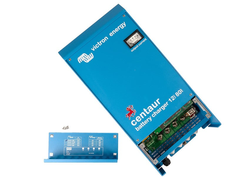 Montert Batterilader Centaur 12 V 80 A 3 utganger 320-800 Ah i båt