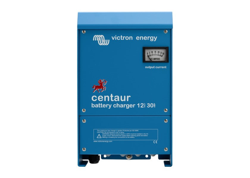Batterilader Centaur 12V 30A 3 utganger - Victron forfra