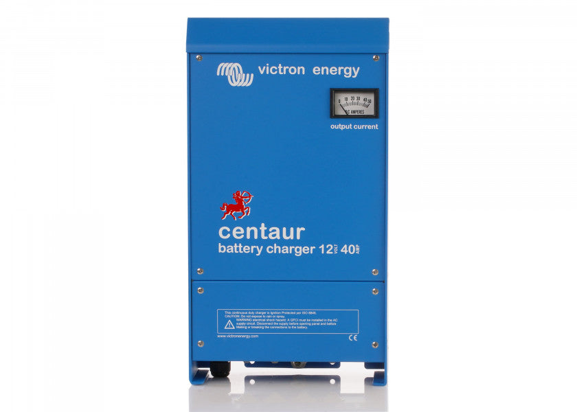 Batterilader Centaur 12V 40A 3 utganger Victron forfra