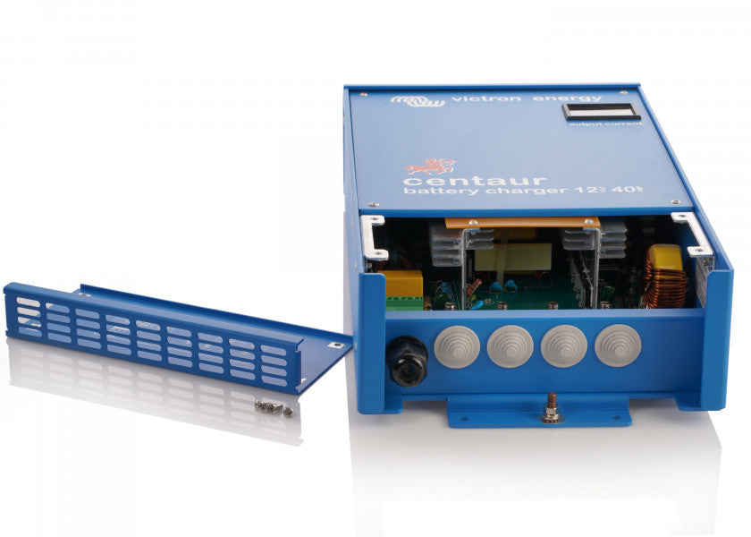 Detalj av Batterilader Centaur 12V 40A 3 utganger Victron