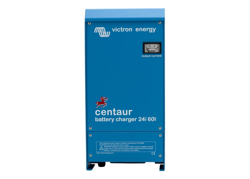Batterilader Centaur 24 V 60 A 3 utganger 400-1000 Ah - Victron forfra