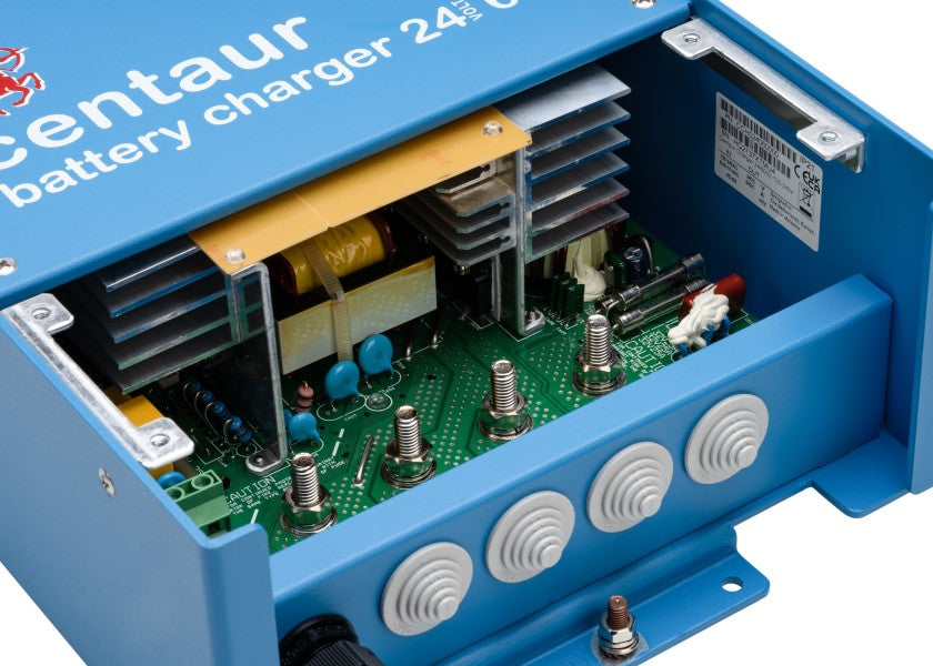 Batterilader Centaur 24 V 60 A 3 utganger 400-1000 Ah - Victron med kabler