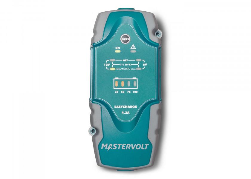 Batterilader EasyCharge Portable 6-12 V 4,3 A - Mastervolt montert