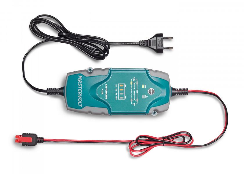 Batterilader EasyCharge Portable 6-12 V 4,3 A - Mastervolt ledninger