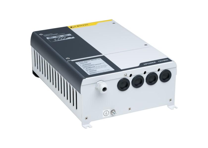 Batterilader HPOWER 12V 90A 3 utganger - Cristec montert i båt