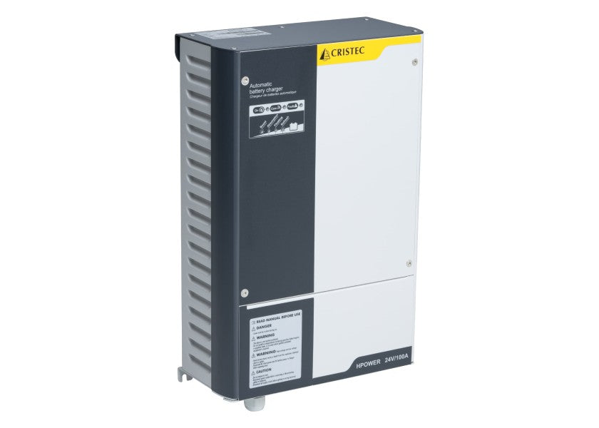 Batterilader HPOWER 24V 100A 3 utganger - Cristec detalj