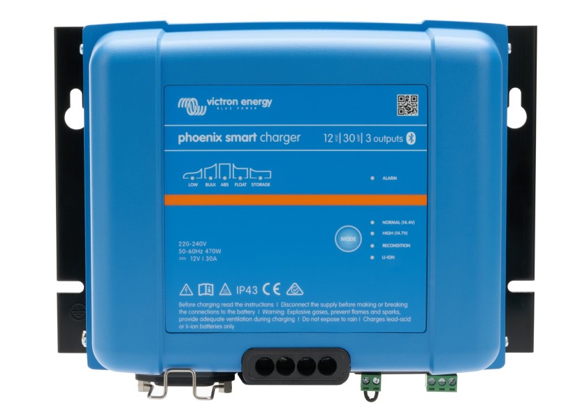 Batterilader Phoenix Smart IP43 12V 30A 3 ladeutganger forfra