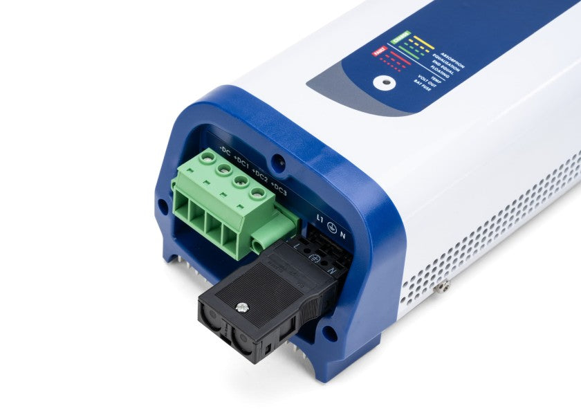 Batterilader PREMIUM 12V 40A 3 utganger - Dolphin bakside