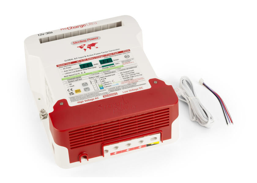 Batterilader Pro Charge Ultra 12V 30A 3 utganger - ventilasjon