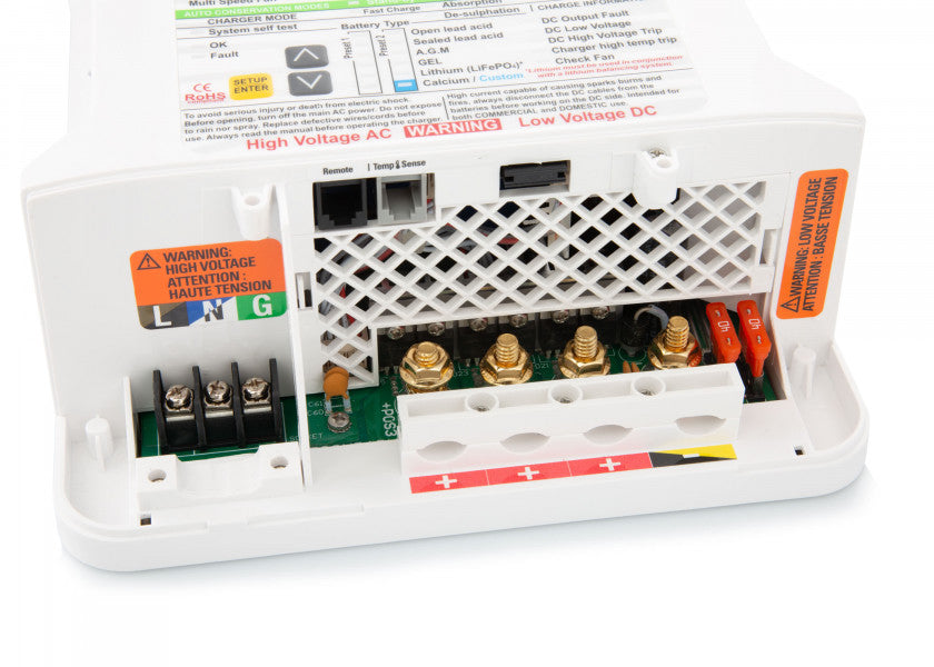 Batterilader Pro Charge Ultra 12V 60A 3 utganger - Sterling bakside
