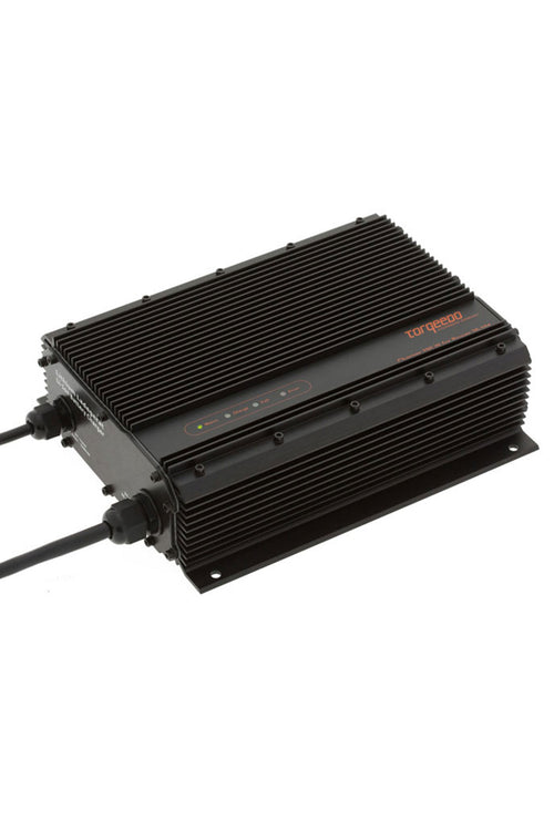 Batterilader for Torqeedo Power batteri forfra
