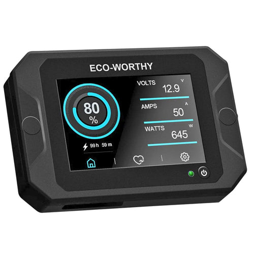 Batterimonitor 300A med 3,5" berøringsskjerm forside