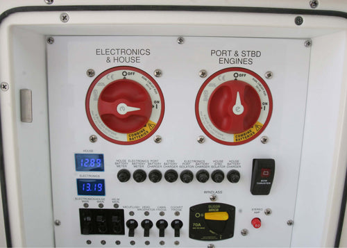 Batteriskillebryter tokrets 300 A 12 V - BLUE SEA bakside
