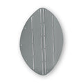 Baugbeskyttelse ellipse rustfritt stål 265 x 345 mm forfra